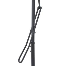 Umbrelă de exterior cu stâlp din oțel, negru, 300x230 cm, 6 image