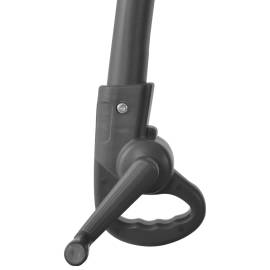 Umbrelă suspendată cu stâlp din oțel, negru, 300 cm, 6 image