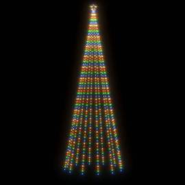 Brad de crăciun, 732 led-uri colorate, cu țăruș, 500 cm, 3 image