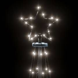 Brad de crăciun conic, 108 led-uri, alb rece, 70x180 cm, 4 image
