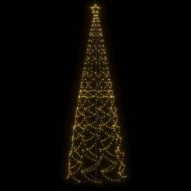 Brad de crăciun conic, 1400 led-uri, alb cald, 160x500 cm, 3 image
