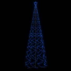 Brad de crăciun conic, 1400 led-uri, albastru, 160x500 cm, 3 image