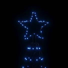 Brad de crăciun conic, 1400 led-uri, albastru, 160x500 cm, 4 image