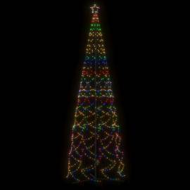 Brad de crăciun conic, 1400 led-uri, multicolor, 160x500 cm, 3 image