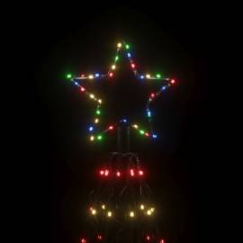 Brad de crăciun conic, 1400 led-uri, multicolor, 160x500 cm, 4 image