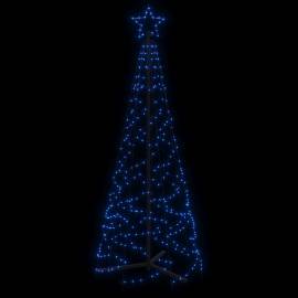 Brad de crăciun conic, 200 led-uri, albastru, 70x180 cm, 3 image