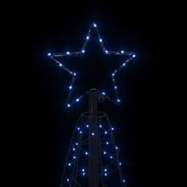 Brad de crăciun conic, 200 led-uri, albastru, 70x180 cm, 4 image