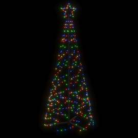 Brad de crăciun conic, 200 led-uri, multicolor, 70x180 cm, 3 image