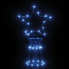 Brad de crăciun conic, 310 led-uri, albastru, 100x300 cm, 4 image