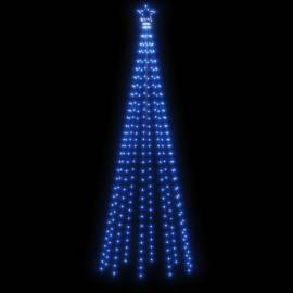 Brad de crăciun conic, 310 led-uri, albastru, 100x300 cm, 3 image
