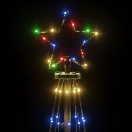Brad de crăciun conic, 310 led-uri, multicolor, 100x300 cm, 4 image