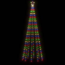 Brad de crăciun conic, 310 led-uri, multicolor, 100x300 cm, 3 image