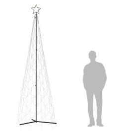 Brad de crăciun conic, 500 led-uri, alb cald, 100x300 cm, 8 image