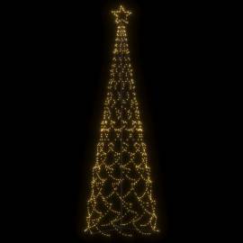 Brad de crăciun conic, 500 led-uri, alb cald, 100x300 cm, 3 image