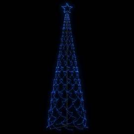 Brad de crăciun conic, 500 led-uri, albastru, 100x300 cm, 3 image