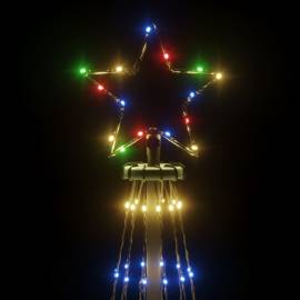 Brad de crăciun conic, 732 led-uri, multicolor, 160x500 cm, 4 image