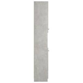 Dulap de baie, gri beton, 32x34x188,5 cm, lemn compozit, 9 image