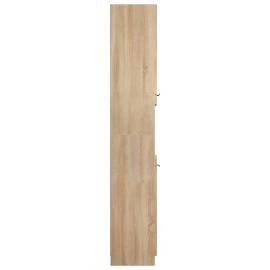 Dulap de baie, stejar sonoma, 32x34x188,5 cm, lemn compozit, 9 image