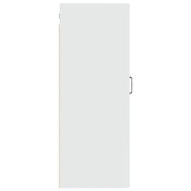 Dulap de perete, alb, 35x34x90 cm, lemn prelucrat, 6 image