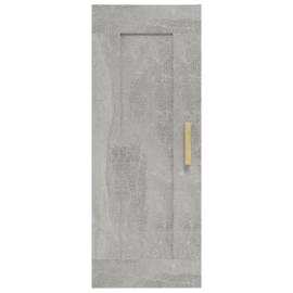 Dulap de perete, gri beton, 35x34x90 cm, lemn compozit, 5 image