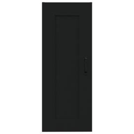 Dulap de perete, negru, 35x34x90 cm, lemn prelucrat, 5 image