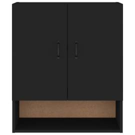 Dulap de perete, negru, 60x31x70 cm, lemn prelucrat, 5 image