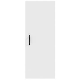 Dulap de perete suspendat, alb, 34,5x34x90 cm, lemn compozit, 6 image