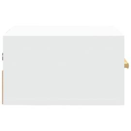 Noptieră de perete, alb, 35x35x20 cm, 7 image