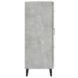 Servantă, gri beton, 69,5x34x90 cm, lemn compozit, 8 image