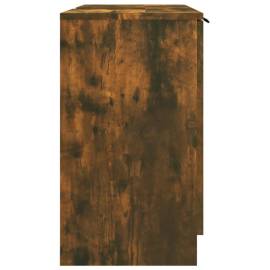 Dulap de baie, stejar fumuriu, 64,5x33,5x59 cm, lemn prelucrat, 8 image