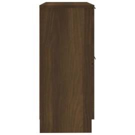 Servante, 2 buc., stejar maro, 30x30x70 cm, lemn prelucrat, 7 image