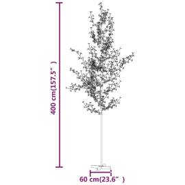 Copac cu flori de cireș cu led, 672 led-uri alb calde, 400 cm, 8 image