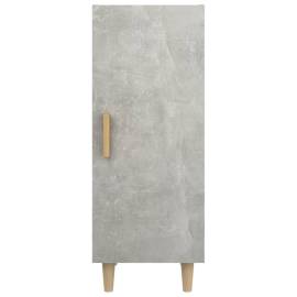 Servantă, gri beton, 34,5x34x90 cm, lemn compozit, 6 image