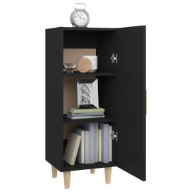 Servantă, negru, 34,5x34x90 cm, lemn compozit, 4 image
