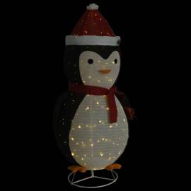Figurină pinguin decorativă crăciun, led, 180 cm, țesătură lux, 5 image