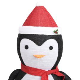 Figurină pinguin decorativă crăciun, led, 180 cm, țesătură lux, 6 image