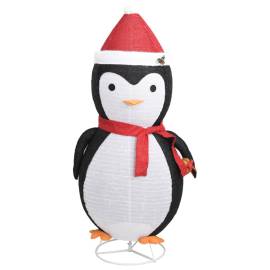 Figurină pinguin decorativă crăciun, led, 180 cm, țesătură lux, 4 image