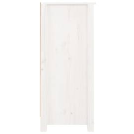 Servantă, alb, 40x35x80 cm, lemn masiv de pin, 6 image