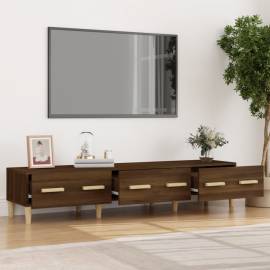 Comodă tv, stejar maro, 150x34,5x30 cm, lemn compozit, 3 image