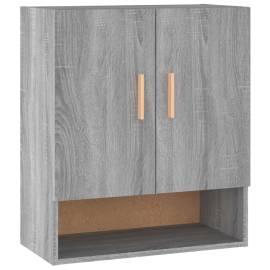 Dulap de perete, gri sonoma, 60x31x70 cm, lemn compozit, 2 image