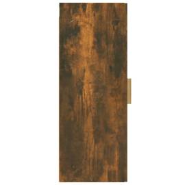 Dulap de perete, stejar fumuriu, 34,5x34x90 cm, lemn compozit, 8 image