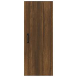 Dulap de perete suspendat, stejar maro, 34,5x34x90 cm, lemn, 6 image