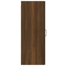 Dulap de perete suspendat, stejar maro, 34,5x34x90 cm, lemn, 8 image