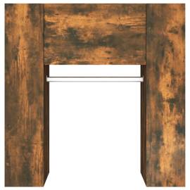 Dulapuri de hol, 2 buc., stejar fumuriu, lemn prelucrat, 8 image