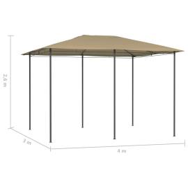 Pavilion, gri taupe, 3x4x2,6 m, 160 g/m², 4 image