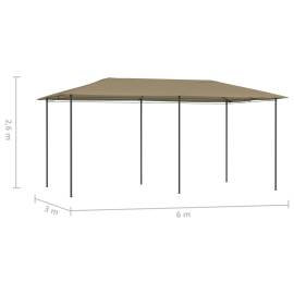 Pavilion, gri taupe, 3x6x2,6 m, 160 g/m², 4 image