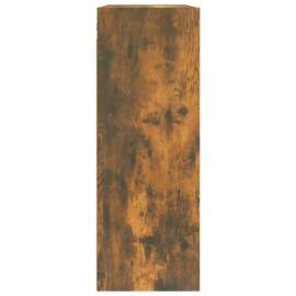 Dulap de perete suspendat, stejar fumuriu, 69,5x32,5x90 cm, 6 image