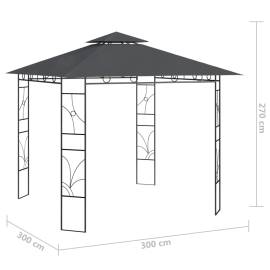 Pavilion, antracit, 3x3x2,7 m, 160 g/m², 5 image
