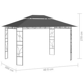 Pavilion, antracit, 4x3x2,7 m, 160 g/m², 6 image