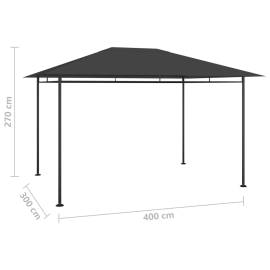 Pavilion, antracit, 4x3x2,7 m, 180 g/m², 5 image